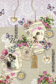 Behangexpresse COLORchoc Wallprint Romance INK 6055