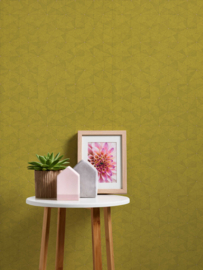 Geel goud retro behang 35895-8