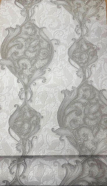 Glitter behang barok beige zandkleuren landelijke stijl Ornamenten