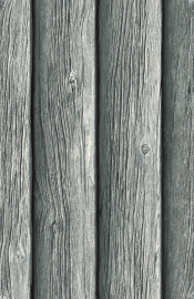 sloophout hout 3d grijs behang x55