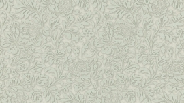 5784-24 klassiek behang bloemetjes grijs groen 3D vinyl