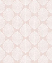 SCANDI LEAF PINK RETRO BEHANG 908200