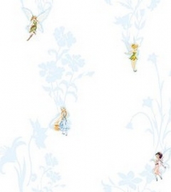 wit blauw thinkerbell meisjes elfjes disney behang