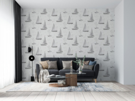 Behang met zeilboten G56421 Global Fusion