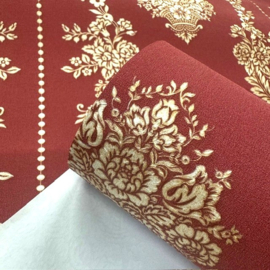 Cafe kroegen behang goud rood xx19