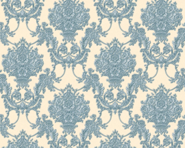 barok behang blauw klassiek 34492-6