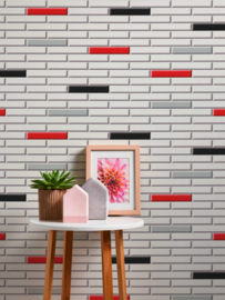 Behang Tegelmotief  34278-3