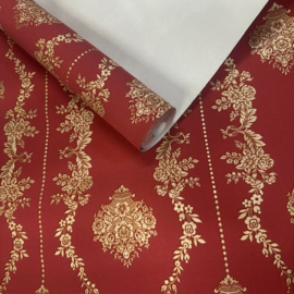 Cafe kroegen behang goud rood xx19