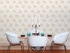 Behang Bloemen crème beige AS Romantica 30420-4