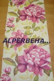 rood roze bloemen behang 13023