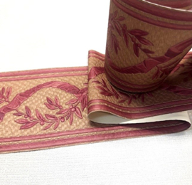 Bloemen behangrand rood klassiek Trendy 1276