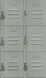 3D behang lockers groen  524222