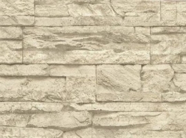 grijs beige natuursteen vlies behang 27