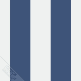 Strepen behang blauw wit 27161