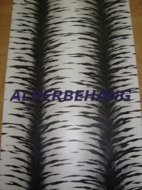 grijs zwart wit tijgerprint vlies behang 72