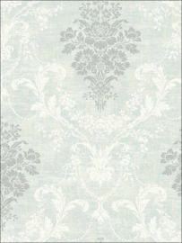Blauw barok behang vlies 1730502