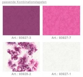 behang vlies bloemen rose 939282