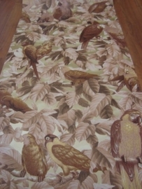 papegaai bruin creme bronz vogels dierenprint behang 46