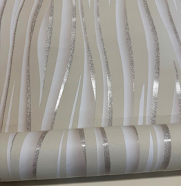 Ugepa E81407 Vinyl Behang met Glitter – Landelijk & Trendy – Vanille Kleur – Luxe Wandbekleding