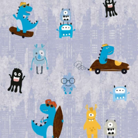 AS Creation Little Love behang Komische Monsters 38121-1