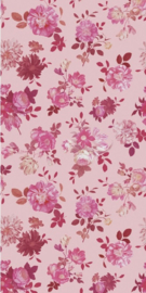Eijffinger Rice 2 Wallpower 383613 Vintage Flowers Pink