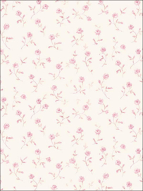 kleine bloemetjes behang rose PR33857