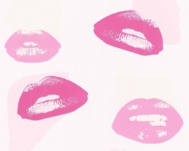 Vlies behang   Lips Lippen lipstick 2530-19