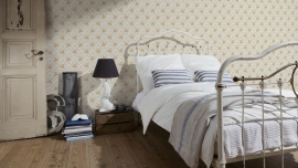 Roosjes bloemetjes behang satijn 312829