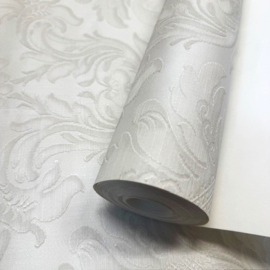barok behang wit creme 3D effect klassieke ornamenten glim 515015