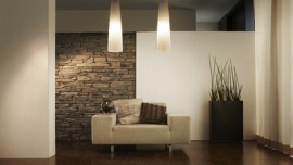 Uni Behang Streepmotief 93730-1