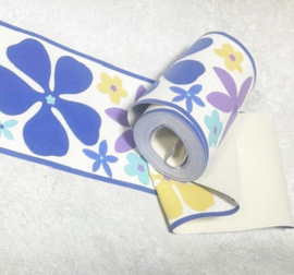Rand botanisch blauwe klaver bloesem Ribbon bloem Delphinium