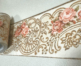 romantische en klassieke rand. Engelse rozen tuinachtige, vintage