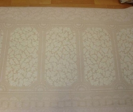 beige bruin blad panelen Lambrisering behang vlies 07