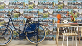 Behang Holland Delftsblauw Rasch Tiles and More 880007