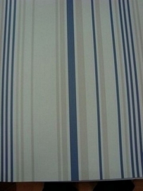 baby behang strepen blauw beige 20