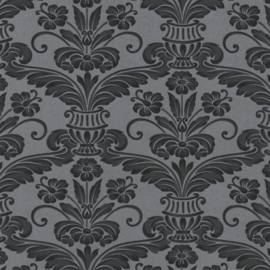 barok behang zwart grijs 02259-40