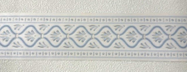 barok behangrand klassiek wit blauw