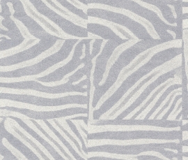 Rasch Popskin behang 498530 Zebra dierenprint