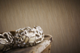 Taupe goud behang vlies 32882-5