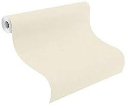 Rasch uni creme behang 424041