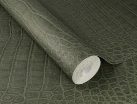 Groen kroko behang Reptile Skin 751352