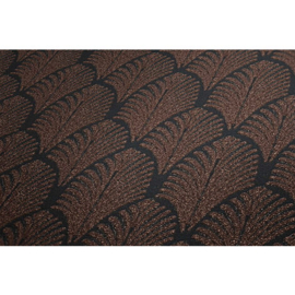Bruin brons glitter behang 37484-2
