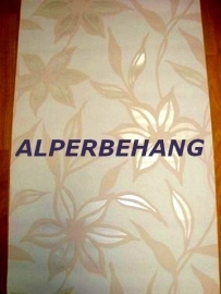 bloemen behang creme beige parelmoer 463