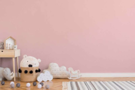 pastel roze behang mat | glad vlies 38316-7