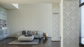 hermitage 9 9433-85 grijs barok behang