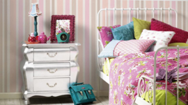 roze streepjes behang esprit 30288-1