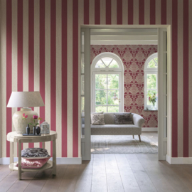Rood strepen cafe kroegen behang textiellook 085005