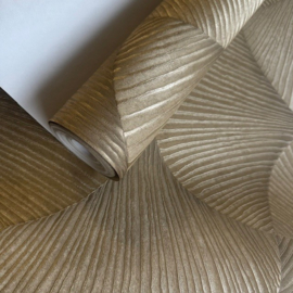 goud vliesbehang retro Modern