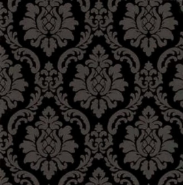 zwart barok glitter behang xx63