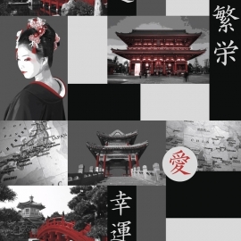 Jet Setter behang chinees Japans geisha 1529